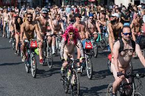 World Naked Bike Ride 2023 In London