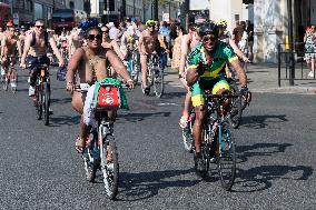 World Naked Bike Ride 2023 In London