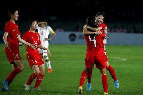 (SP)MYANMAR-YANGON-FOOTBALL-AFC U-20 WOMEN'S ASIAN CUP QUALIFIERS-CHINA VS MYANMAR