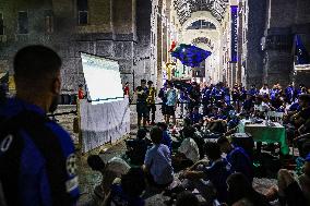 Supporters Follow The UEFA Champions League Final Match Manchester City v FC Internazionale In Milan