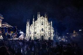 Supporters Follow The UEFA Champions League Final Match Manchester City v FC Internazionale In Milan