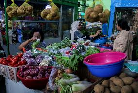 Traditional Market In Indonesia