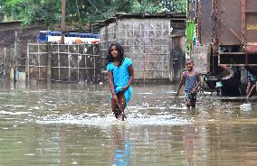 Flood After Heavy Rain In Dimapur, India