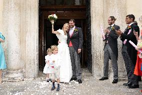 Prince Johann-Wenzel And Countess Felicitas Of Hartig Wedding - Vienna