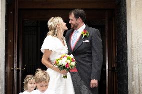 Prince Johann-Wenzel And Countess Felicitas Of Hartig Wedding - Vienna