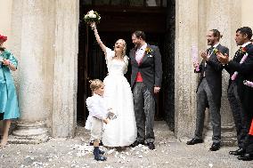 Prince Johann-Wenzel And Countess Felicitas Of Hartig Wedding - Vienna