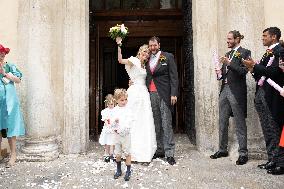 Prince Johann-Wenzel And Countess Felicitas Of Hartig Wedding - Vienna