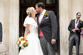 Prince Johann-Wenzel And Countess Felicitas Of Hartig Wedding - Vienna