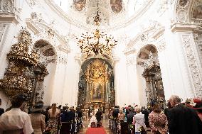 Prince Johann-Wenzel And Countess Felicitas Of Hartig Wedding - Vienna