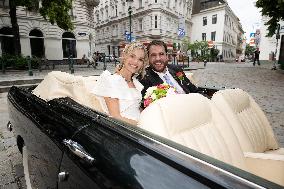 Prince Johann-Wenzel And Countess Felicitas Of Hartig Wedding - Vienna