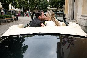 Prince Johann-Wenzel And Countess Felicitas Of Hartig Wedding - Vienna