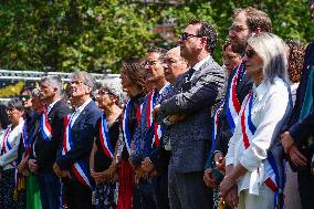 Residents Gather To Pay Tribute To The Victims Of The Attack - Annecy