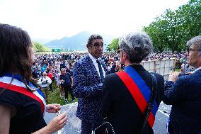 Residents Gather To Pay Tribute To The Victims Of The Attack - Annecy