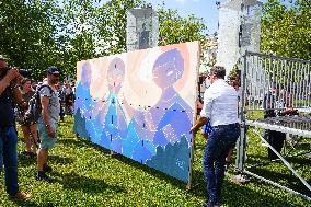 Residents Gather To Pay Tribute To The Victims Of The Attack - Annecy