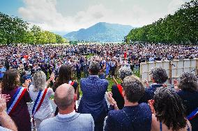 Residents Gather To Pay Tribute To The Victims Of The Attack - Annecy
