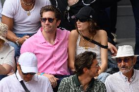 French Open - Jake Gyllenhaal and Jeanne Cadieu In The Stands