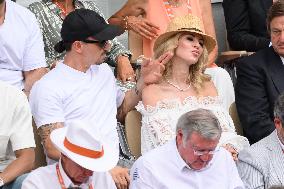 French Open - Kylian Mbappe And Zlatan Ibrahimovic In The Stands