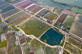 Colorful Salt Lake in Yuncheng