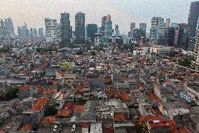 The View Of Jakarta Skyscraper