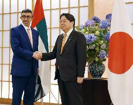 UAE Foreign Minister Abdullah bin Zayed in Tokyo