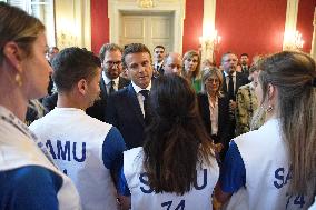 President Macron At Haute Savoie Prefecture - Annecy