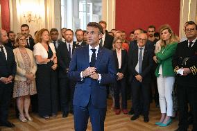 President Macron At Haute Savoie Prefecture - Annecy