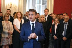 President Macron At Haute Savoie Prefecture - Annecy