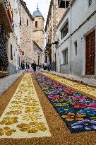 Sawdust Carpet On The Occasion Of Corpus Christi - Spain