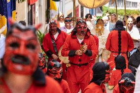 Celebration Of Los Diablucos Of Helechosa De Los Montes - Spain