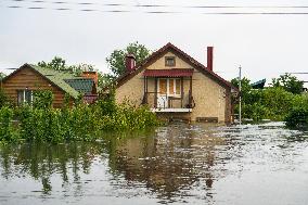 The Effects Of Flooding In The Territory Of Kherson Region After The Russian Army Destroyed The Dam In Nova Kakhovka