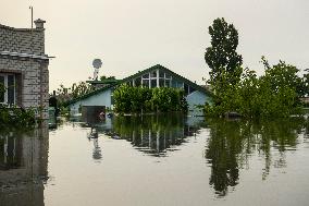 The Effects Of Flooding In The Territory Of Kherson Region After The Russian Army Destroyed The Dam In Nova Kakhovka