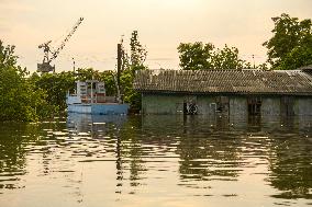 The Effects Of Flooding In The Territory Of Kherson Region After The Russian Army Destroyed The Dam In Nova Kakhovka