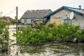 The Effects Of Flooding In The Territory Of Kherson Region After The Russian Army Destroyed The Dam In Nova Kakhovka