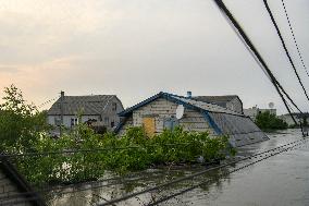 The Effects Of Flooding In The Territory Of Kherson Region After The Russian Army Destroyed The Dam In Nova Kakhovka