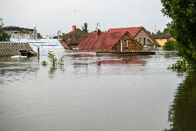 The Effects Of Flooding In The Territory Of Kherson Region After The Russian Army Destroyed The Dam In Nova Kakhovka