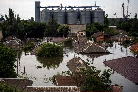 The Effects Of Flooding In The Territory Of Kherson Region After The Russian Army Destroyed The Dam In Nova Kakhovka