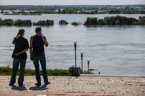 The Effects Of Flooding In The Territory Of Kherson Region After The Russian Army Destroyed The Dam In Nova Kakhovka