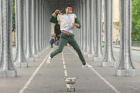 French Open - Novak Djokovic Poses With His Trophy