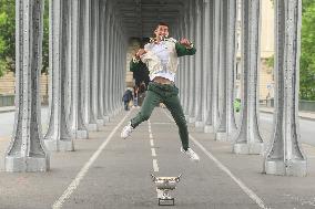 French Open - Novak Djokovic Poses With His Trophy