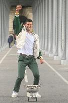 French Open - Novak Djokovic Poses With His Trophy