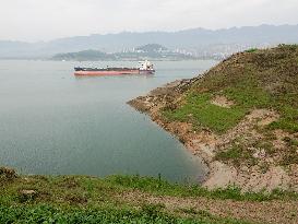 Three Gorges Reservoir Water Level Drops