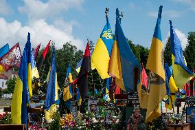 Lychakiv Military Cemetery In Lviv