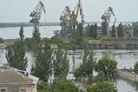 UKRAINE-CRISIS-KAKHOVKA-DAM-COLLAPSE