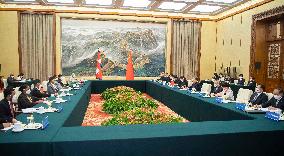 CHINA-BEIJING-ZHAO LEJI-NEPAL-NATIONAL ASSEMBLY-TALKS (CN)