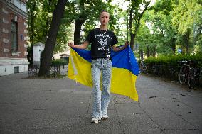 Rally In Support Of Ukraine After Khakovka Dam Disaster