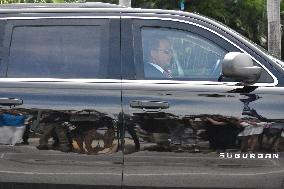 Former President Of The United States Donald J. Trump Arrives At Trump National Doral In Miami, Florida