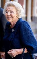 Princess Beatrix at Foundation for Refugee Students UAF - Utrecht