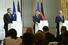 Weimar Triangle Summit Press Conference - Paris