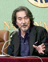 Japan's actor Koji Yakusho at press conference in Tokyo