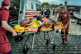 Aftermath In Kherson Of The Dniper River Flood After The Collapse Of the Nova Kakhivka Dam Upstream